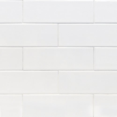 Ceramic Wall Tile 4"x12" Gloss White