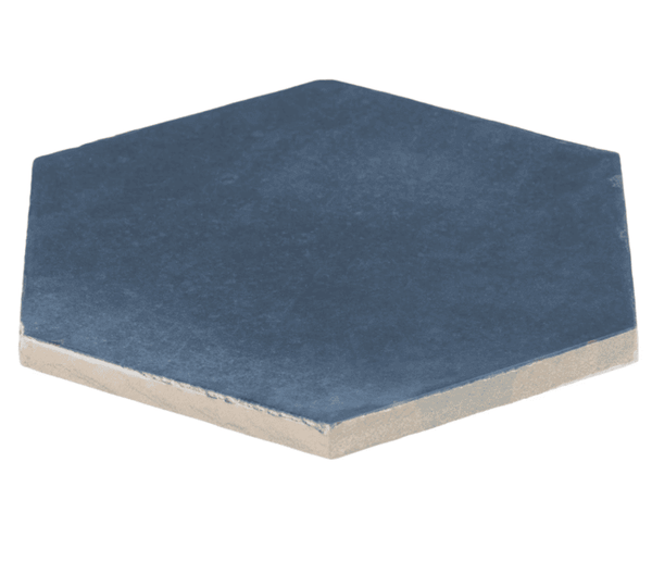 CostaHex Chiazza Marino 6" Matte Porcelain Hexagon Tile