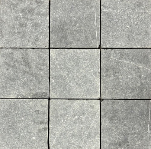 FO Nero Marquina 6"x6" Tumbled Marble Stone