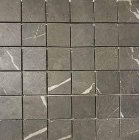 Mosaic Piasentina Dark Grey 2x2 Matte