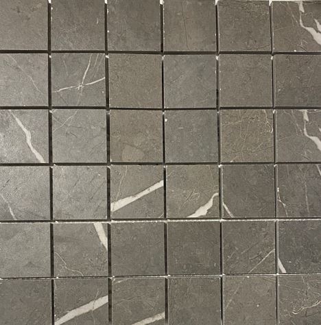Mosaic Piasentina Dark Grey 2x2 Matte