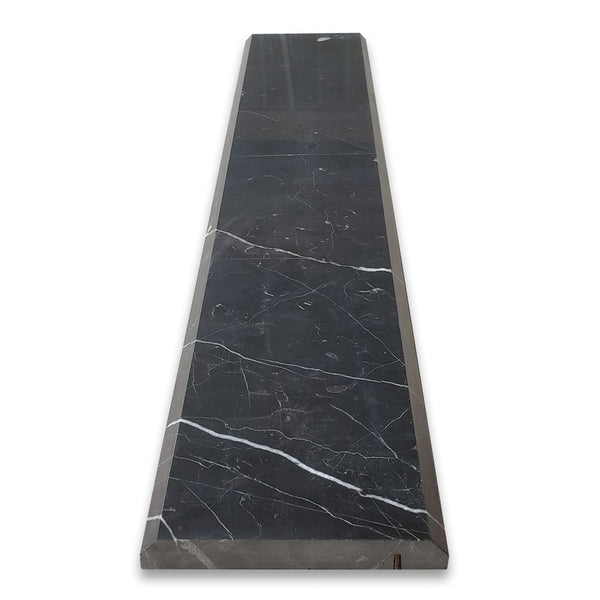 Nero Marquina Double Bevel Threshold 6x36x58 Honed