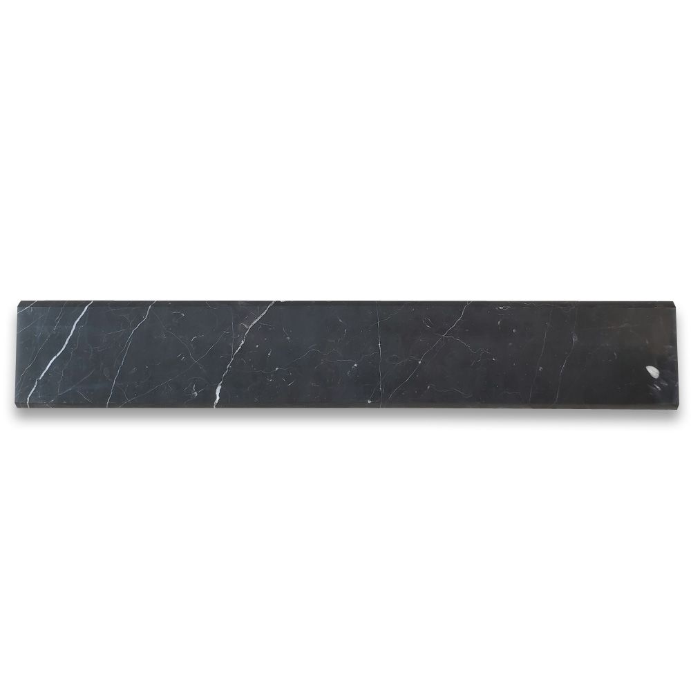 Nero Marquina Double Bevel Threshold 6x36x58 Honed