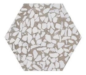 Riazza Hex Grigio 9 Terazzo Look Porcelain