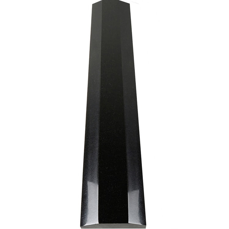 Absolute Black 4"x36"x5/8" Double Hollywood Bevel Threshold Polished