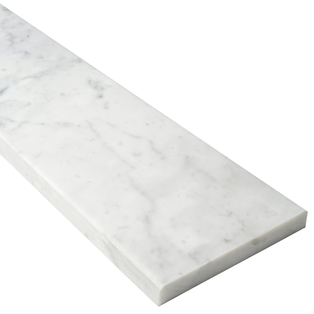 shower curb white carrara 6x72