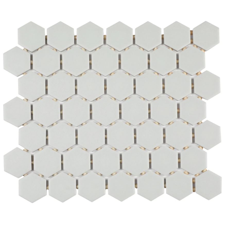 Daltile Color Wheel Hexagon Mosaic 1.5" Desert Gray