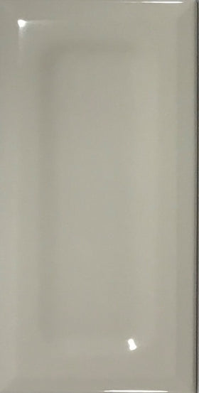 Subway Wall Tile 4" x 8" Glossy Light Grey Intended