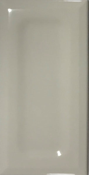 Subway Wall Tile 4" x 8" Glossy Light Grey Intended