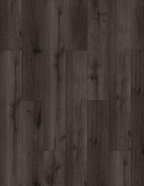 SPC Vinyl Flooring 7"x48" Coffee Oak