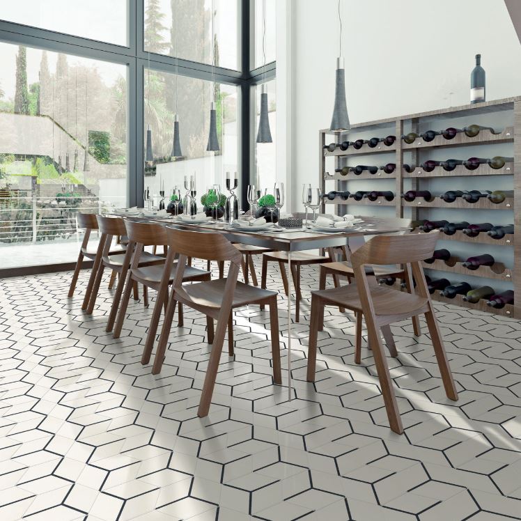 Bee Hive Medley Cube Positive 8.5"x10" Hexagon