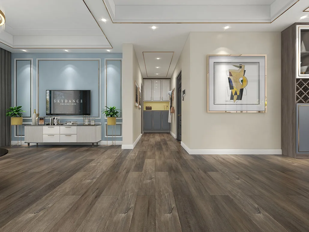 SPC Vinyl Flooring 7"x48" Cocoa Frontier