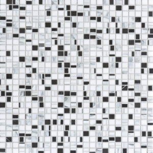 Graphique Blanc Noir Marble Mosaic