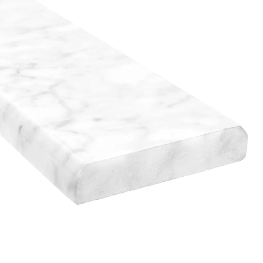 Marble Double Bevel Threshold 4"x36"x3/4" White Carrara