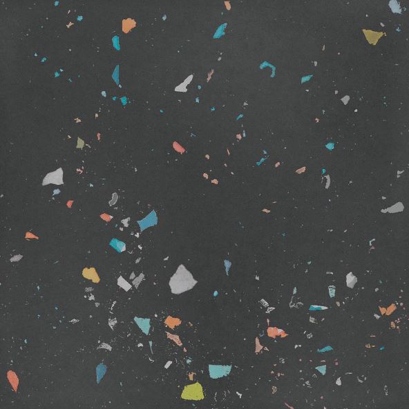 Porcelain Drops Graphite 7"x7" Matte