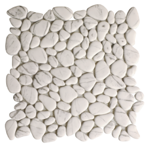 Reflections Micro Crystal Pebbles Carrara Super White