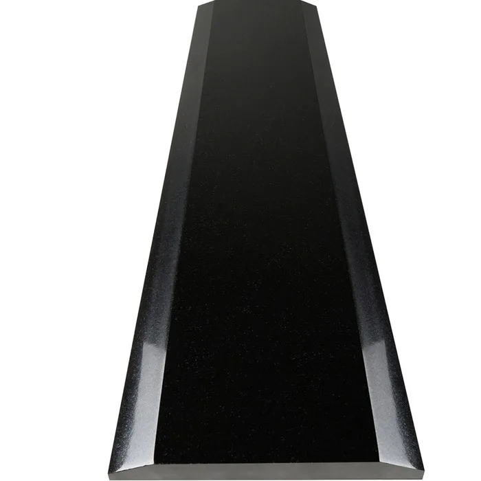 Absolute Black 4"x36"x5/8" Double Bevel Granite Threshold