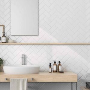 Umore Classico 4 Ceramic Tile 3 x 6 Gloss White